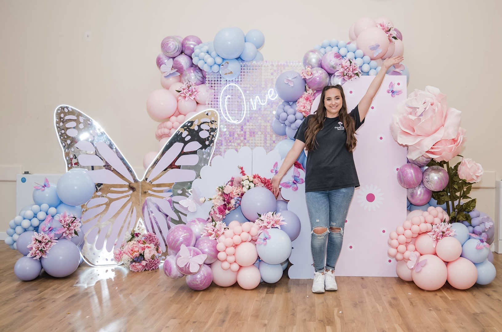 Butterfly balloon display artwork